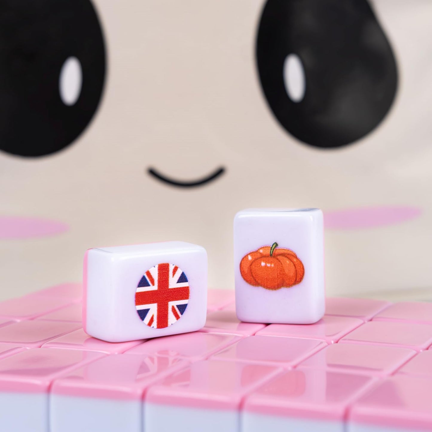 drizzle 65 Tiles Seaside Escape Blocks Game 30mm - Instruction Manual Panda Bag - National Flag & Vegetables Patterns