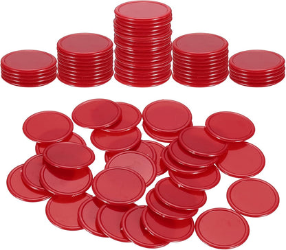 uxcell 100Pcs 0.8 Inch Plastic Poker Chips, Mini Bingo Chips Learning Counters Counting Counters Disks Markers Opaque Game Tokens for Game Play Math Counting, Yellow
