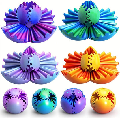 6 Pack Orbit Ball Toy, Fidget Cubes Top Spinning Toy, Great Party Favor Gifts & Creative Decompress Toys, Puzzle Games as Stress Relief Gifts for ADHD Kids Children's Day Gifts
