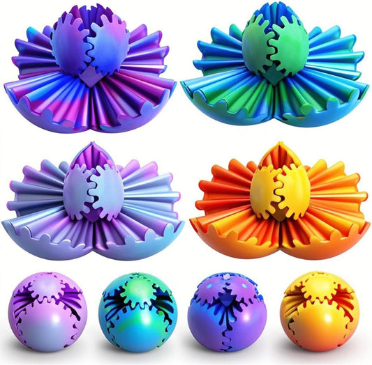 6 Pack Orbit Ball Toy, Fidget Cubes Top Spinning Toy, Great Party Favor Gifts & Creative Decompress Toys, Puzzle Games as Stress Relief Gifts for ADHD Kids Children's Day Gifts