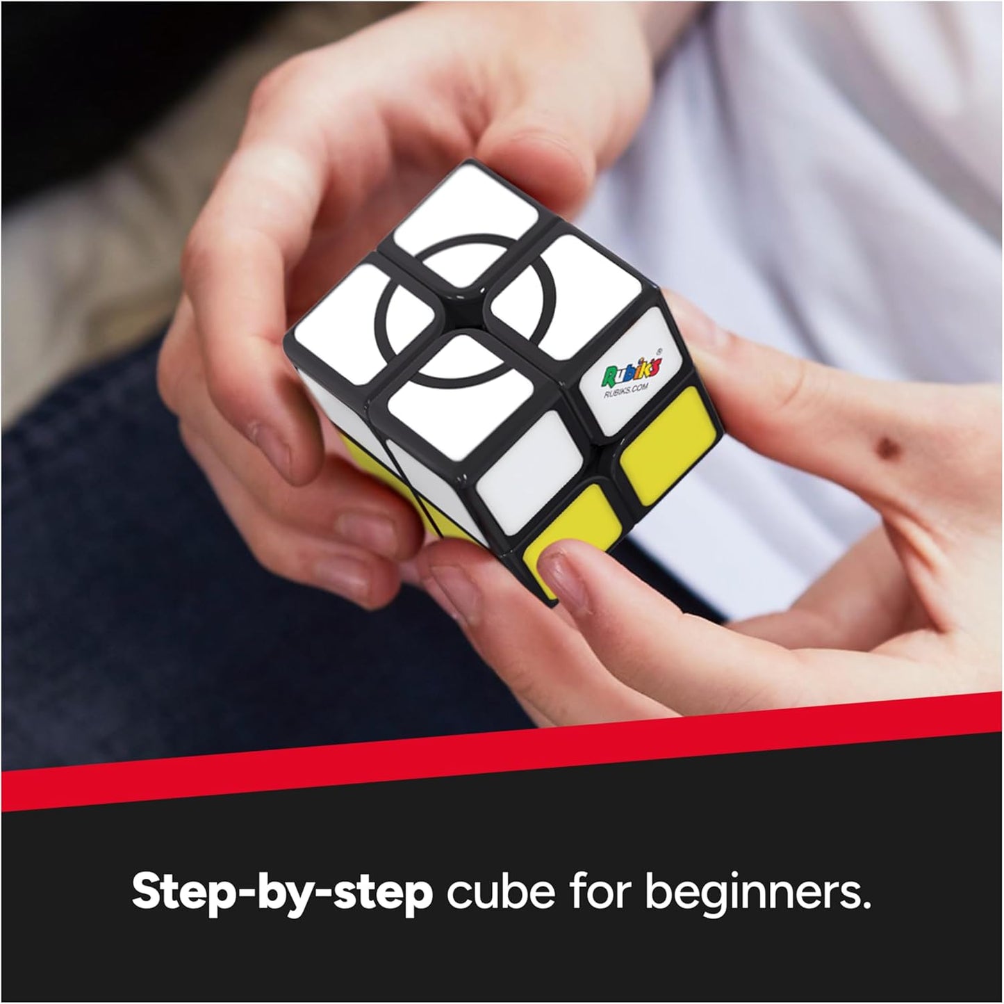 Rubik’s Cube, Apprentice, 2x2 Beginner Cube, Problem-Solving Brain Teaser, Classic Color-Matching Puzzle, Fidget Toy, Sensory Puzzle for Adults, Teens, Kids, for Ages 7 & Up