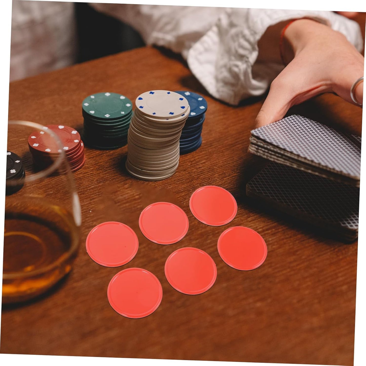 Kisangel Colorful Disc Teaching Chip Educational Board Games Math Teaching Aid Party Game Marker Learning Game