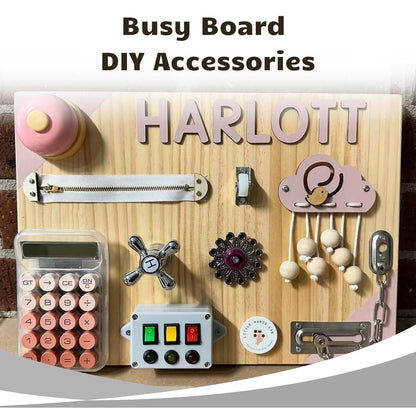 Busy Board Accessory for Toddlers-Montessori Led Light Switch Sensory Board Parts - Early Educational Child Toy DIY Accessories for Kids - Playhouse Materials for Baby Boys&Girls