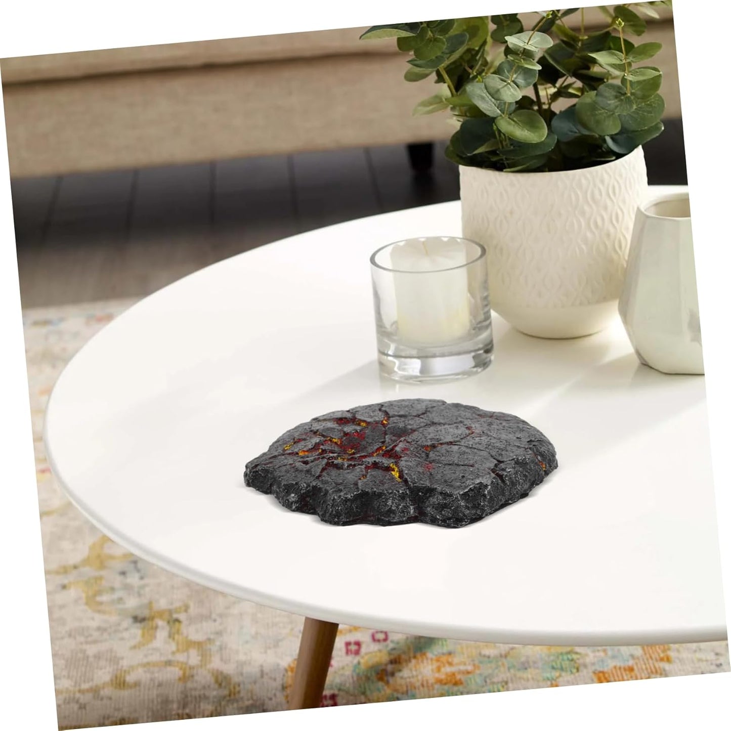 Anime Action Base Model Figure Platform Volcano Science Kit Led Action Figure Stand Lava Scene