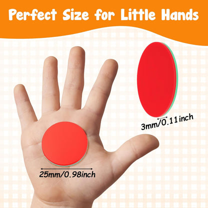 100 Pieces Learning Counters Two Color Counters for Math Practice Bingo Chips Math Counters for Kids for Game Classroom