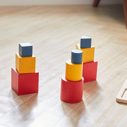 PlanToys® Sorting Boat Toy | Wooden Shape Sorter Toy for Toddlers 3+ | Montessori Educational Boat Puzzle with 6 Blocks | Develops Fine Motor Skills, Shape Matching & Problem-Solving