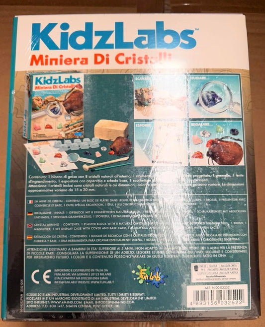 4M Kidzlabs Crystal Science Kit - DIY STEM Toys Lab Experiment, Educational Gift for Kids & Teens