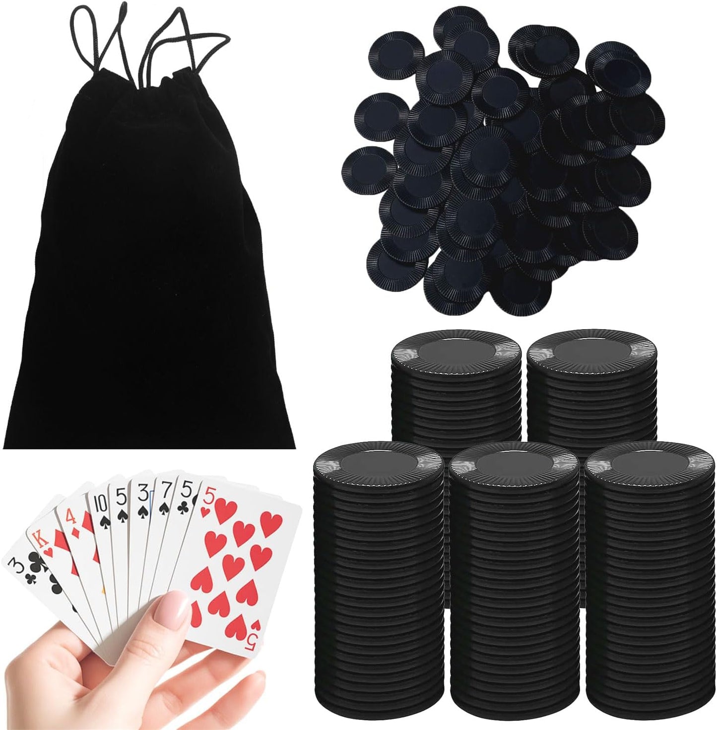 120Pcs 6-Color Plastic Poker Mini Chips (2.2CM Diameter) - Bulk Game Chips for Poker Play,Math Counting Learning, You Teaching & Rewards (6color)