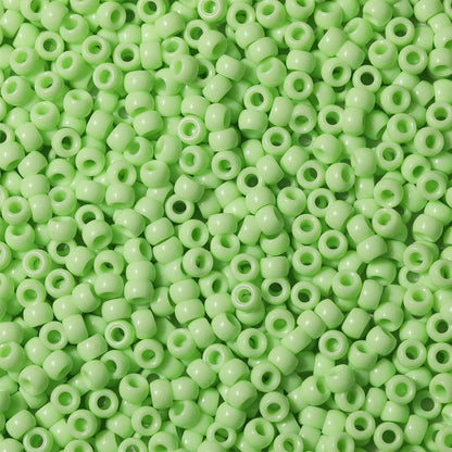 Bala&Fillic 6x9mm Army Green Pony Beads with Smooth Surface 1000pcs Crayon Color Craft Beads (Army Green)