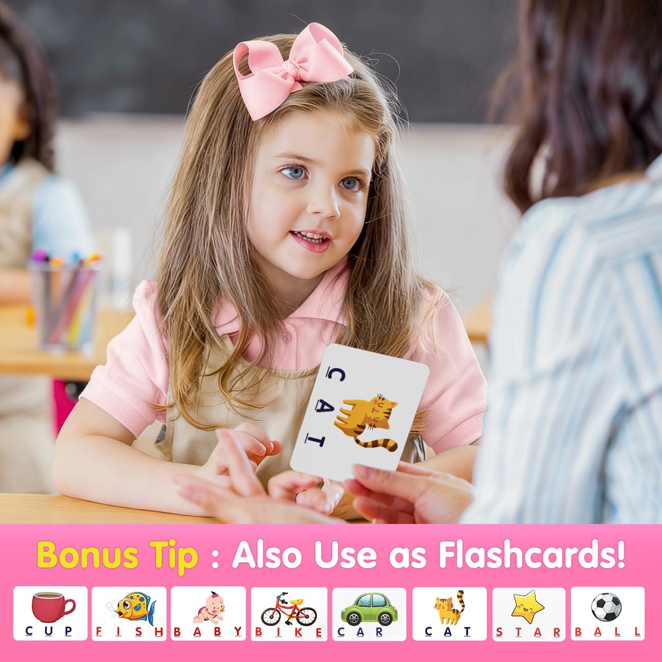 Matching Letter Game for 3 4 5 Year Old Girls Gifts, ABC Learning Toys for Kids Age 3-5, Educational Spelling Games Toys for Toddler Age 4-8, Preschool Birthday Gifts for 2 3 4 5 Year Old Boys Girls