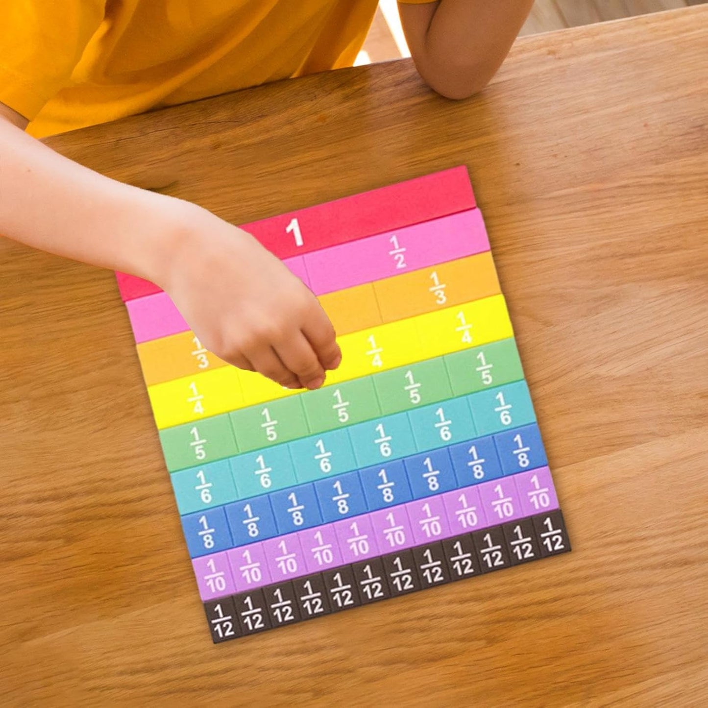 51 Pieces Fraction Strips Learn Fraction Equivalence Math Materials for for 2ND 3rd 4TH and 5TH Grade Math Manipulatives