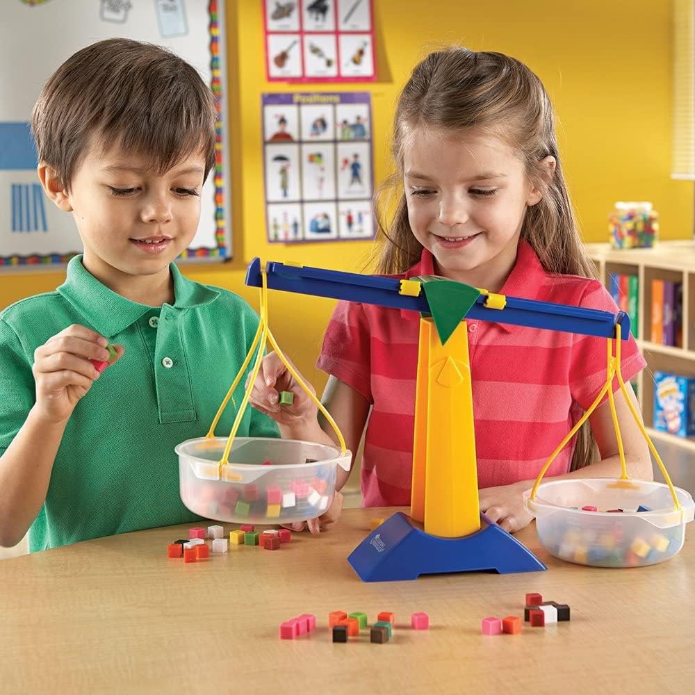 Learning Resources Pan Balance Jr - Ages 5+ Science Class Experiments, Measurement Tool, Balance for Kids