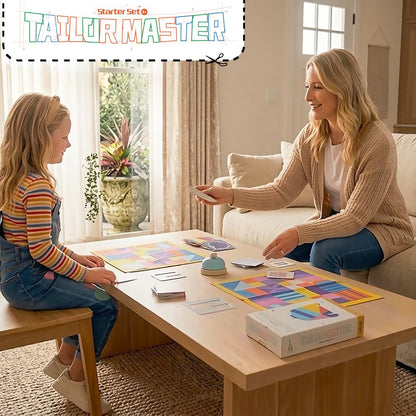 Whales Entertainment |Tailor Master Board Game for Kids 3 +| Family Game Night | Memory Matching Card with Bell Tap| Educational and Fun for Preschool,Toddlers and Parents|Helps Improve Concentration