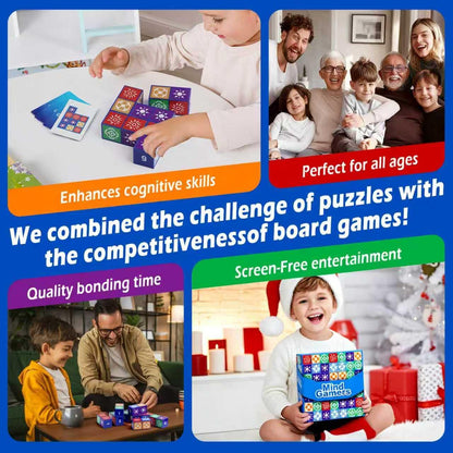 Puzzle Matching Games, Block Puzzle Games, Visual Recognition Matching Board Game, Family Night Board Game to Develop Kids Problem Solving Skills (Style A)