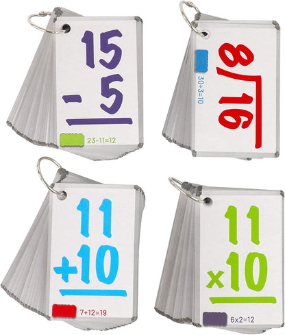 Regal Games Math Flash Cards for Multiplication & Division - 1st, 2nd, 3rd Grade & More - Flash Cards Math for Kids (112 Cards - 2 Packs)