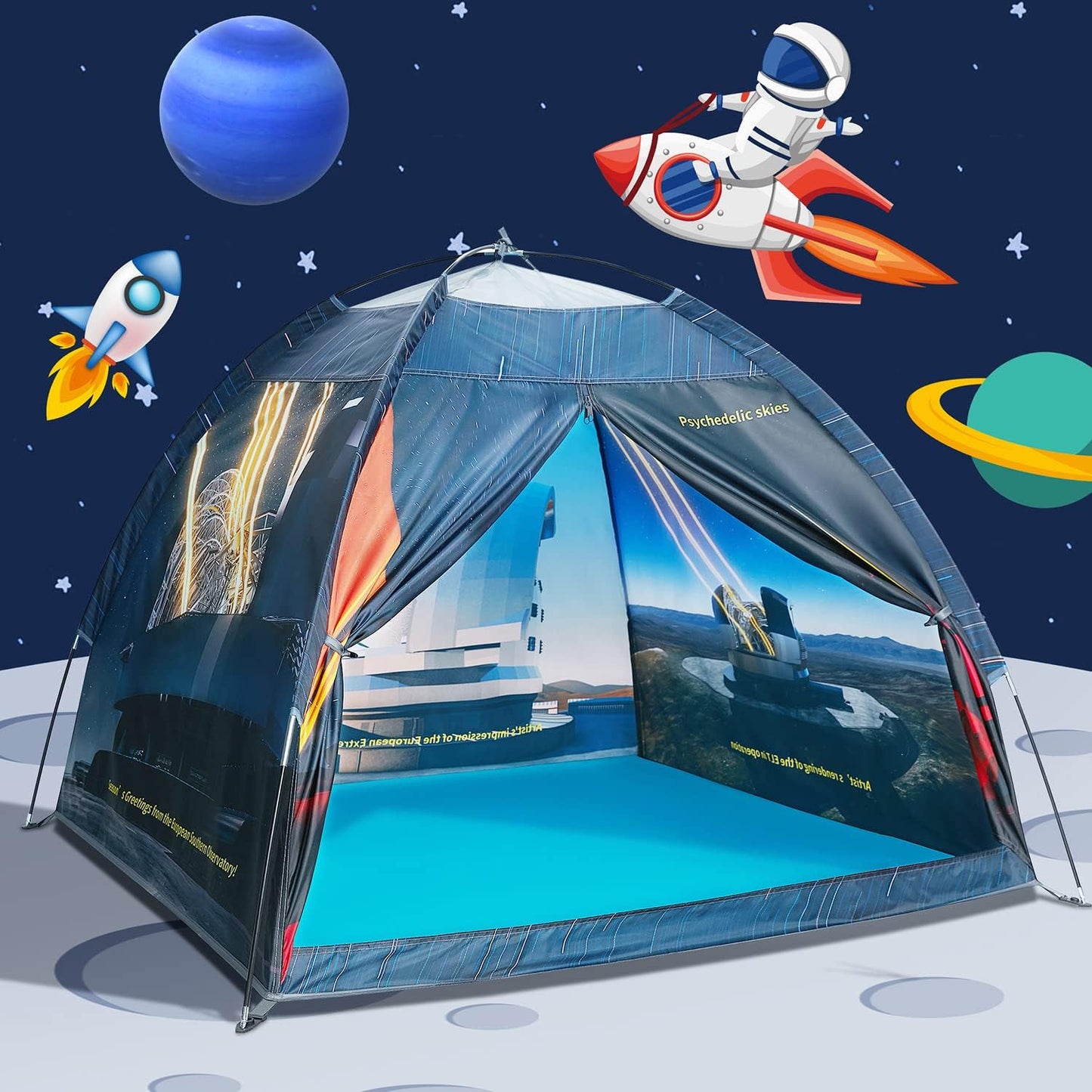 Mnagant James Webb Space Telescope Kids Play Tent Indoor & Outdoor for Boys and Girls(61" x 61" x 45")