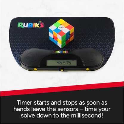 Rubik’s Cube, 3x3 Magnetic Speed Cube for Super Fast Solves, Twisting Fidget Toy, Challenging Brain Teaser & Sensory Puzzle for Adults, Teens, & Kids, for Ages 8 & Up