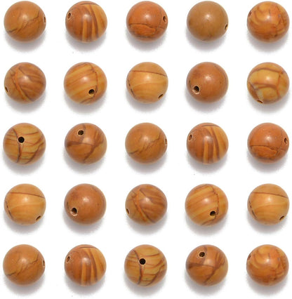NCB 100pcs Original Natural Stone Beads Gemstone Round Loose Beads 6mm 8mm 10mm (Blue Aventurine, 6mm 100Beads) - Colors B