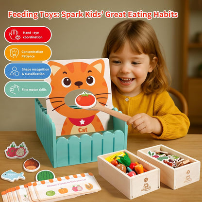 INIFEIDALA Toddlers Montessori Wooden Educational Toys for 2 3 4 Year Old | Birthday Gifts for Boys & Girls,Preschool Learning Toys for Speech Therapy & Fine Motor Skills Development
