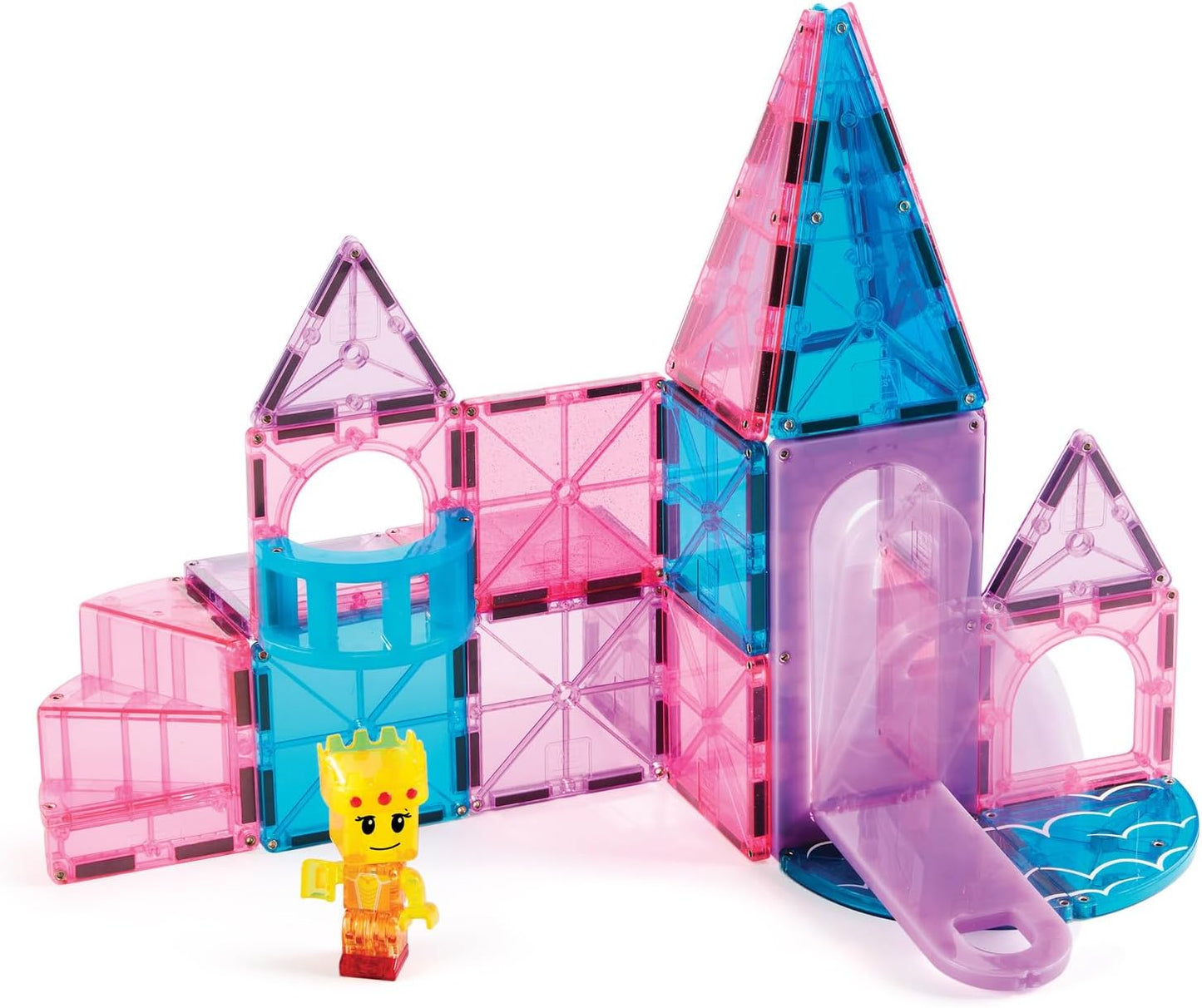 Magna-Tiles Castle 25-Piece Magnetic Construction Set, The Original Magnetic Building Brand