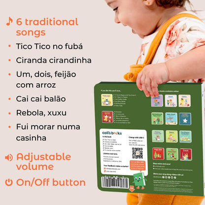 Cali's Books French Nursery Rhymes | New Rechargeable Sound Books | Sound Book for Toddlers 1-3 | Bilingual Books for 1 Year Old | | French Baby Book