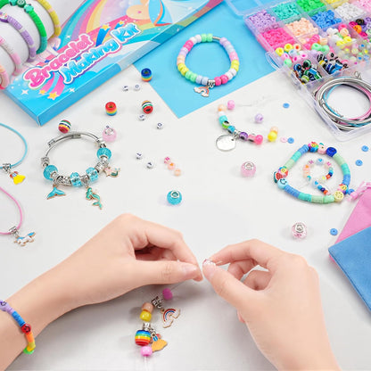BIIB Bracelet Making Kit for Girls Gifts 8-12 Years Old, Arts and Crafts for Kids Ages 6-8, Unicorn Toys for Girls Jewelry Making Kit, Crafts for Girl Age 10-12, Art Supplies for Kids