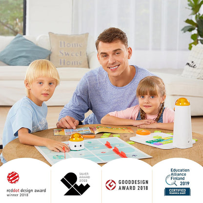 Coding Set Pro STEM Robot for Kids Ages 4+, Coding Robot for Kids to Learn Early Programming, Educational Toy for Homeschool & Classroom Ages 4-10