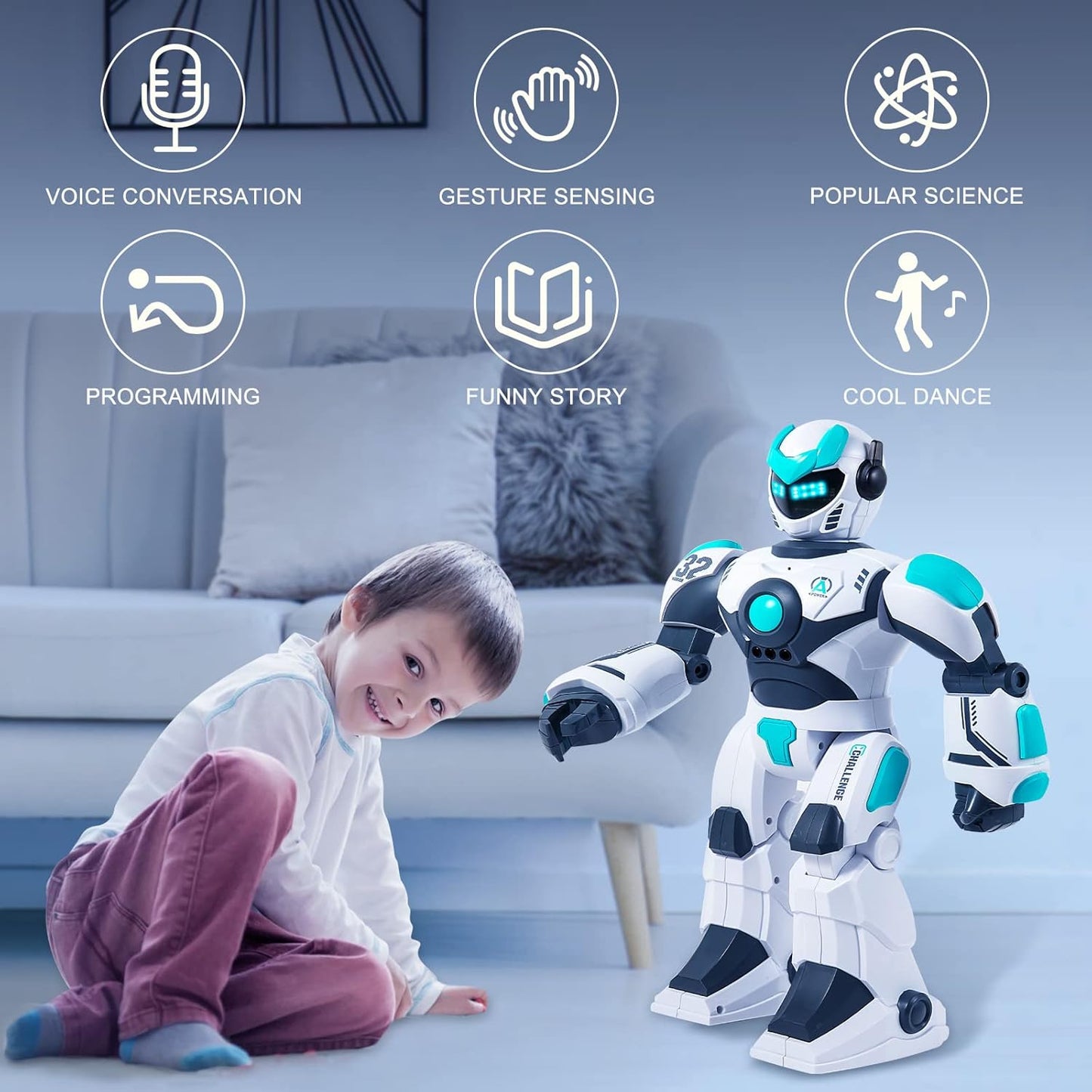 HPROMOT 5-in-1 STEM Robot Building Kit for Kids Ages 6-16, Remote & App Controlled, Rechargeable Engineering Learning DIY Coding Toy, Educational Building Blocks Gift for Girls & Boys (603 PCS)