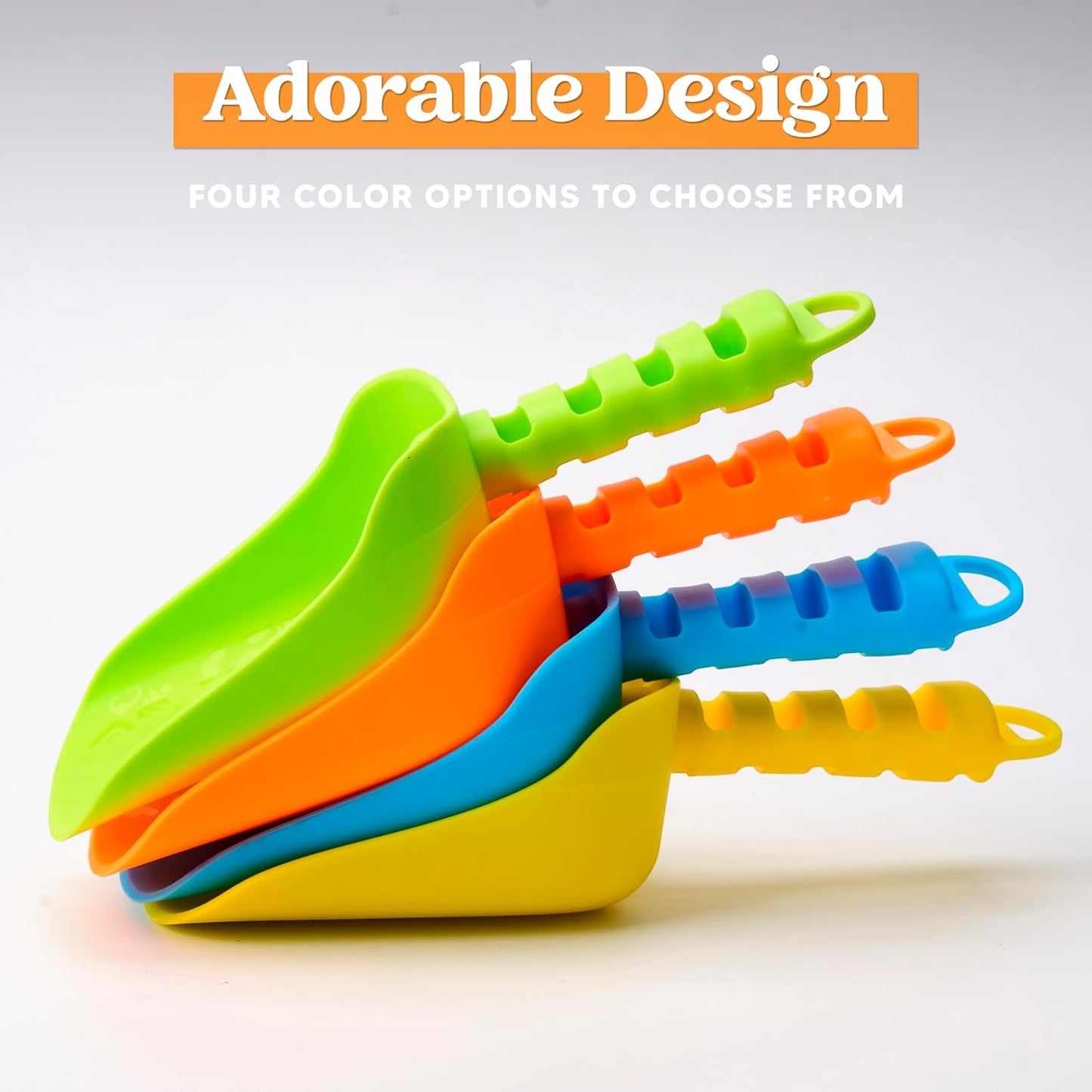Sloosh Beach Sand Shovels for Kids - 4 Packs Shovels Colorful Scoops Travel Sand Toys for Toddlers Kids Outdoor Digging Play, Heavy Duty Plastic Garden Planting Shovels Spades Sets Sandbox Toys