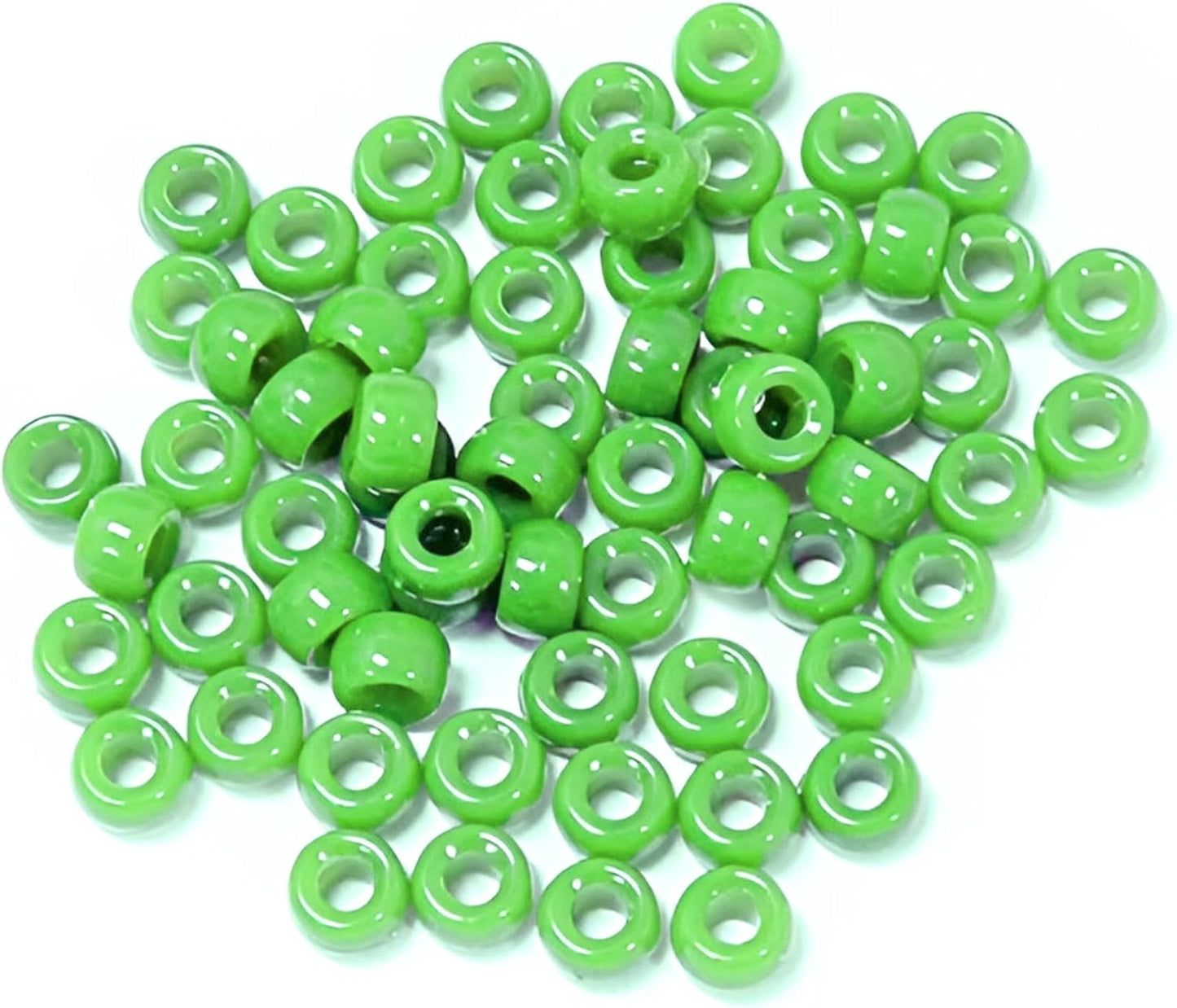 JOLLY STORE Crafts - Mini Pony Beads, Easy-to-Use Reusable Jewelry-Making/Bracelet Beads for Art, Craft Decorations & More, 6.5 x 4mm Beads, Crafted in The USA, Opaque Grey, 1000 pcs (Pack of 1)