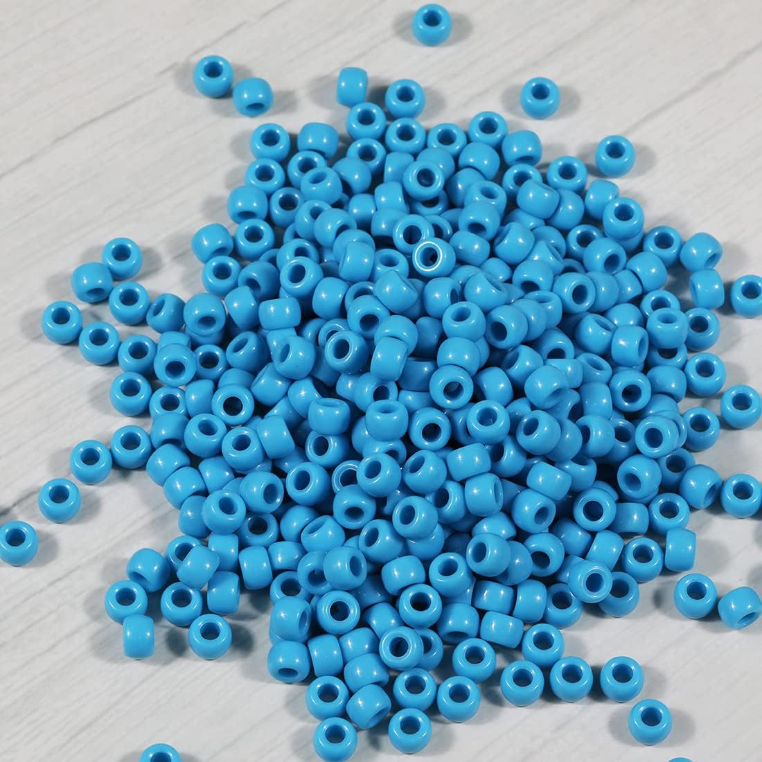 Bala&Fillic 6x9mm Army Green Pony Beads with Smooth Surface 1000pcs Crayon Color Craft Beads (Army Green)