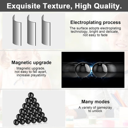 21Pcs Magnet Rainbow Ball Fidget Toy, DIY Hematite Stones Toys for Adults, Science Kit for Anxiety Relief, Magnetic Rattle Snake Birthday Easter Gift Egg Filler Stuffer Party Favors