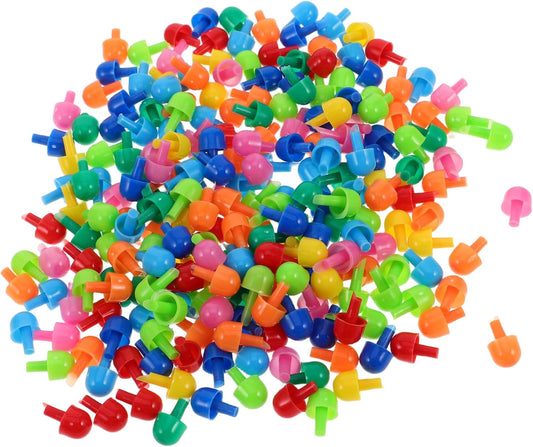 VANZACK 592Pcs Mushroom Nails Educational for Creative DIY Peg Puzzle Board Develops Fine Motor Skills and Cognitive Abilities for Preschool Learning Activities