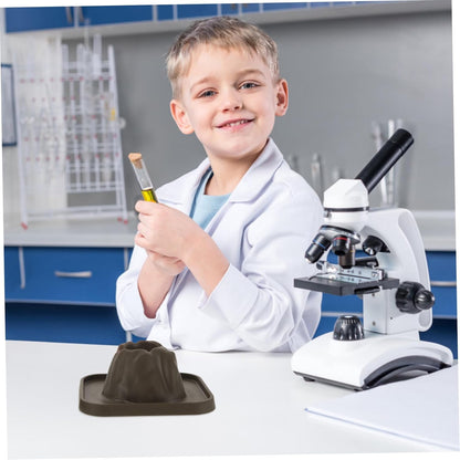 Kisangel 25 Pcs Volcanic Eruption Model Science Experiment Kit for Kids Educational DIY Volcano Set with Anti-Spill Design for Classroom and Home Learning