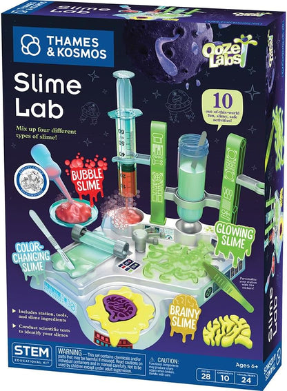 Thames & Kosmos Ooze Labs Colorful Crystal Lab STEM Experiment Kit & Lab Setup | Awesome Geometric Crystals, Dazzling Displays, with 11 Shiny, Sparkly, Safe Experiments | Stickers to Decorate Your Lab
