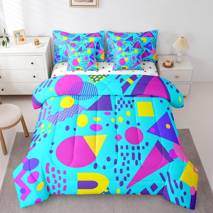 Erosebridal Chemical Equation Bed in a Bag Queen Comforter Set 7 Piece,Chemistry Bedding Sets Science Students Learning Gift Sheet Set with Comforter,Molecular Formula Education Bed Set - Colors B