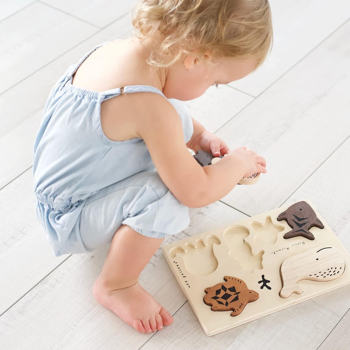 Wee Gallery Wooden Puzzles for Toddlers 1-3 – Count to Ten Ladybugs Toddler Puzzle, Puzzles for 1 Year Old & Up, Wooden Toddler Puzzle for Fine Motor Skills & Early Number Learning