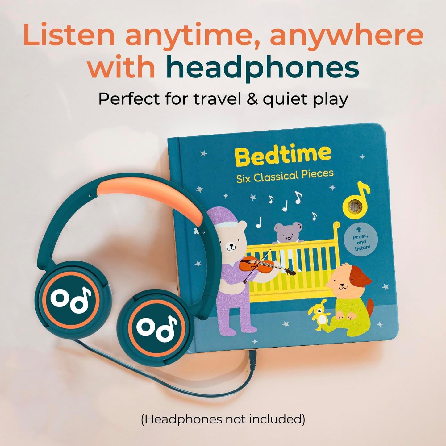 Cali’s Books Wind Down – USB-C Rechargeable Baby Book for Toddlers 1-3, Headphone Jack, Expert-Designed Bedtime Musical Book with Gentle Activities and Affirmations for a Calming Nightly Routine