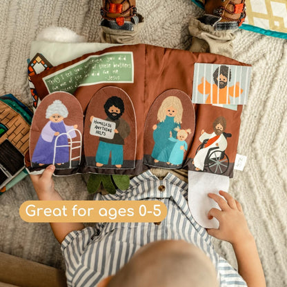Rosary Quiet Book for Babies and Toddlers - Explore The Mysteries of The Rosary Through Play - Interactive Faith-Based Sensory Learning - Ideal for Family Prayer and Baptism Gifts