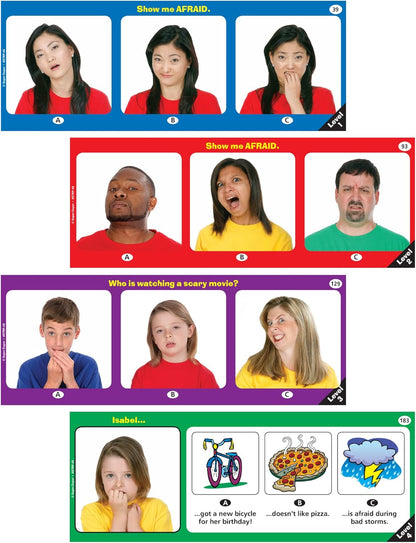 Super Duper Publications | Emotions Skill Strips® Photo Flash Cards | Educational Learning Resource for Children