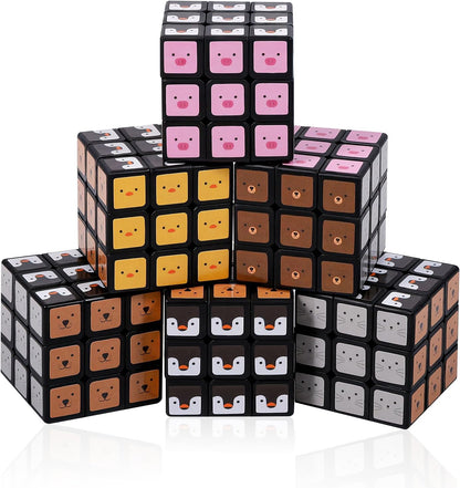 48 Pack Mini Cube Bulk, 1.18 Inch 3x3x3 Small Puzzle Cubes Set, Birthday Party Favors, Classroom Rewards Prizes, Stocking Stuffers, Easter Basket Fillers for Kids