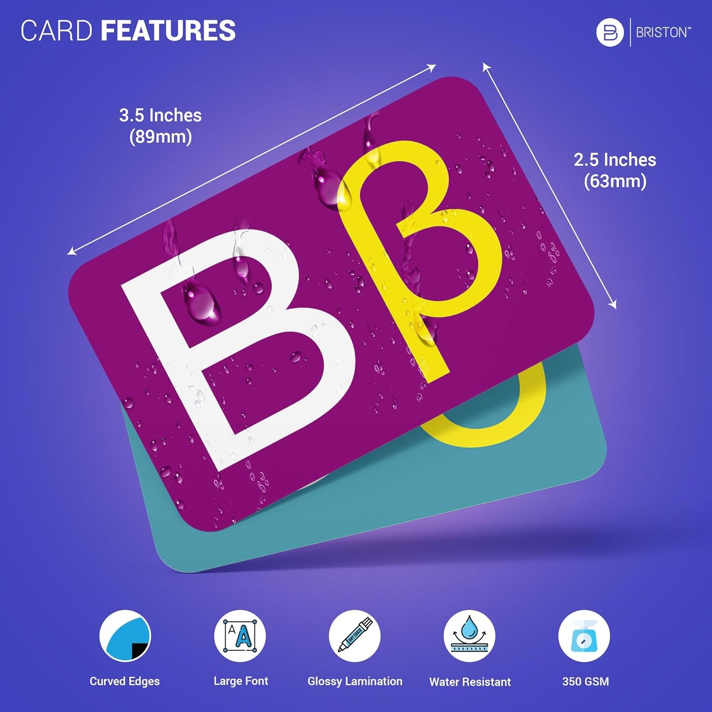 Briston Biblical Greek Alphabet Flash Cards with Audio – 37 Language Learning Cards for Biblical Study, Alphabet Pronunciation & Transliteration – Includes Chart, Waterproof, Glossy & Durable Set