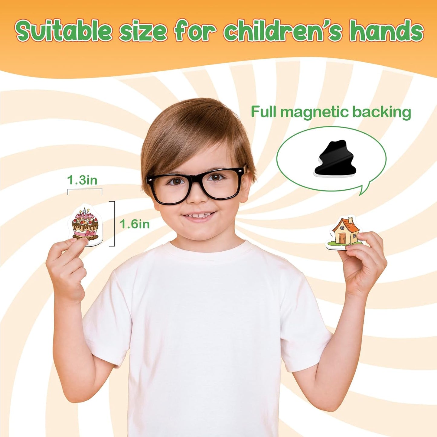 Kasfalci CVCC & CCVC Word Games, 50 Magnetic Foam Objects Fridge Magnets for Kids, Speech Therapy Toys for Toddler, Learn to Read Spelling Reading Learning Phonics for Preschool Kindergarten Classroom