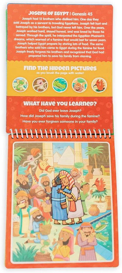Water Reveal Coloring Scripture Book for Kids Ages 3+. New Testament Bible Stories: Preschool, Elementary, Primary, Christian, Religion
