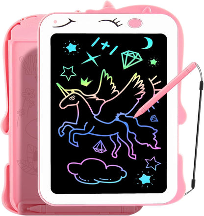 Teriph LCD Writing Tablet for Kids, Colorful Toddlers Toys Drawing Board, Educational Kid Toys, Doodle Pad Dinosaur Toy for 3 4 5 6 7 8 Year Old Boys Girls Birthday Party Xmas,8.5inch & Green