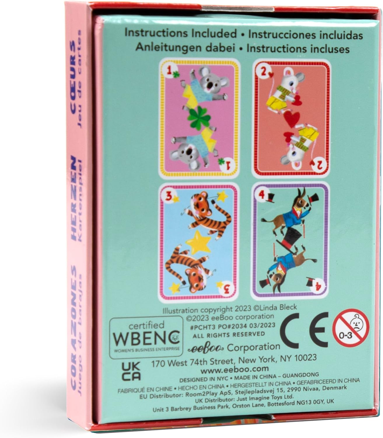 eeBoo Old Maid Playing Card Game - 50 Career Themed Cards, Classic Matching Card Game, Durable Oversized Cards, Screen-Free Fun, Ages 5+