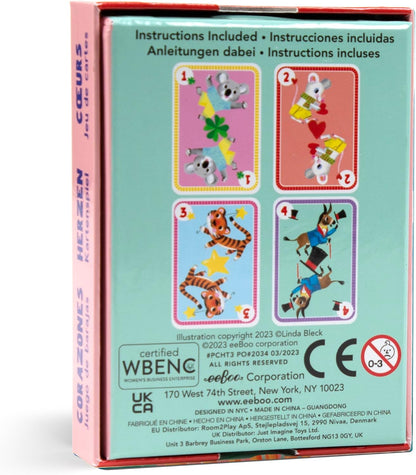eeBoo Old Maid Playing Card Game - 50 Career Themed Cards, Classic Matching Card Game, Durable Oversized Cards, Screen-Free Fun, Ages 5+