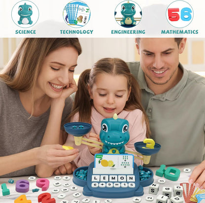 Snugzy Dinosaur Balance Counting Toys Math Game Montessori Toys Learning Games for Kids Educational Toy Gifts for Boys Girls Age 5-7