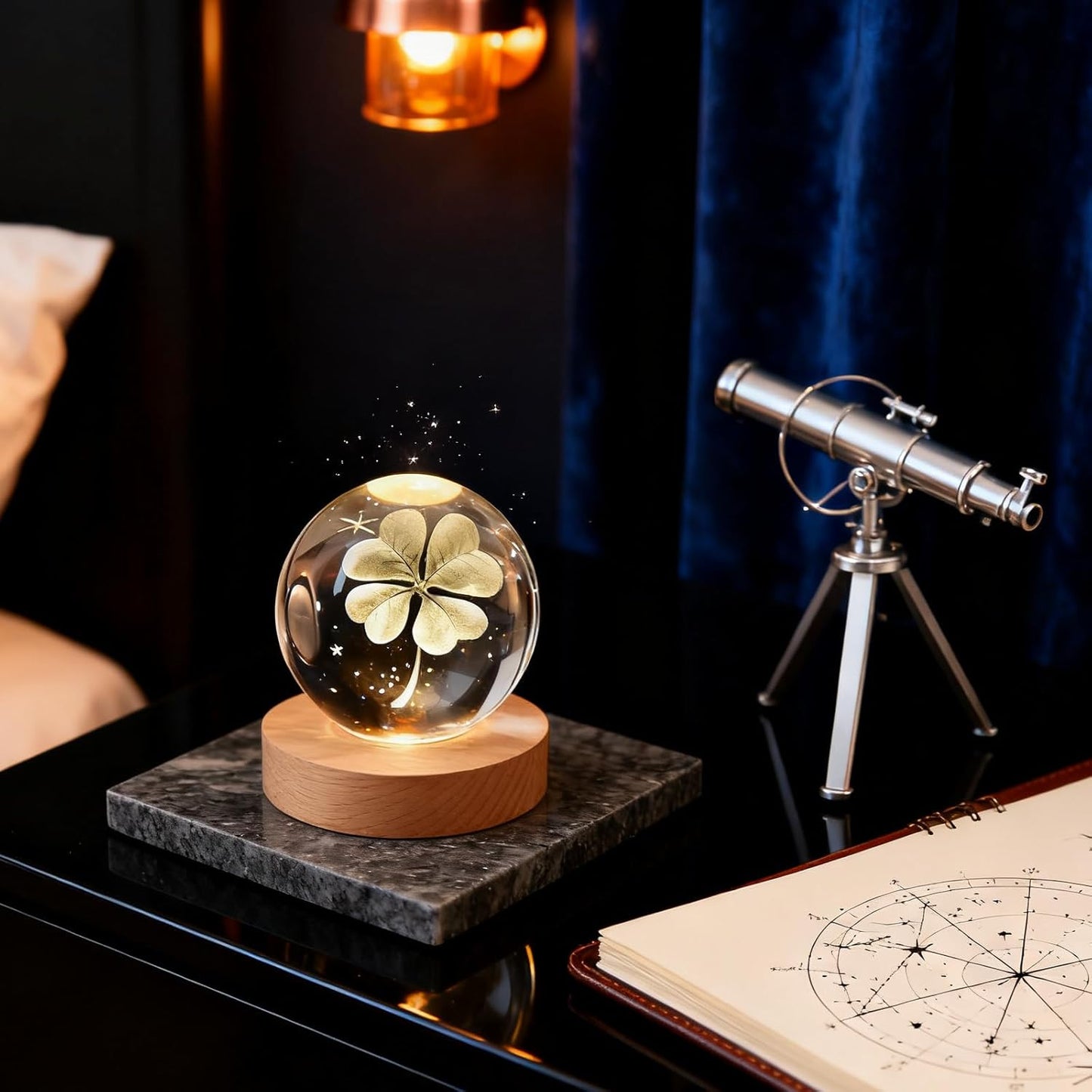 3D Solar System Crystal Ball, 2.4in Universe Gifts Decorative Quartz Glass Ball, Space Laser Engraved Model Astronomy Decor, Physics Display Sculpture Home Decor Crafts for Friends Mom Women Boys