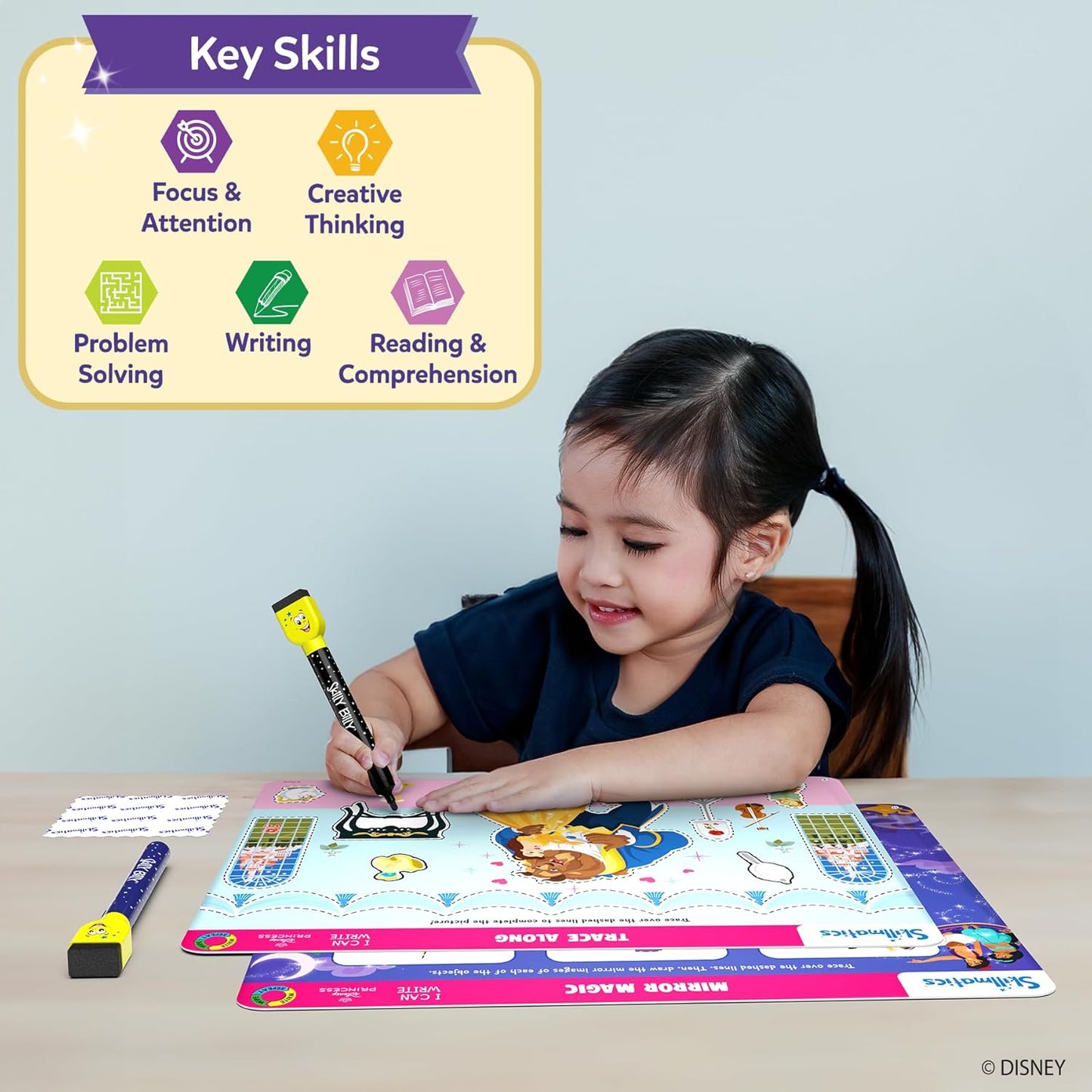 Skillmatics I Can Write PAW Patrol - Reusable Preschool Learning Activities, Educational Toy and Game, Back to School Supplies, Gifts for Students, Kids, Toddlers Ages 3, 4, 5, 6